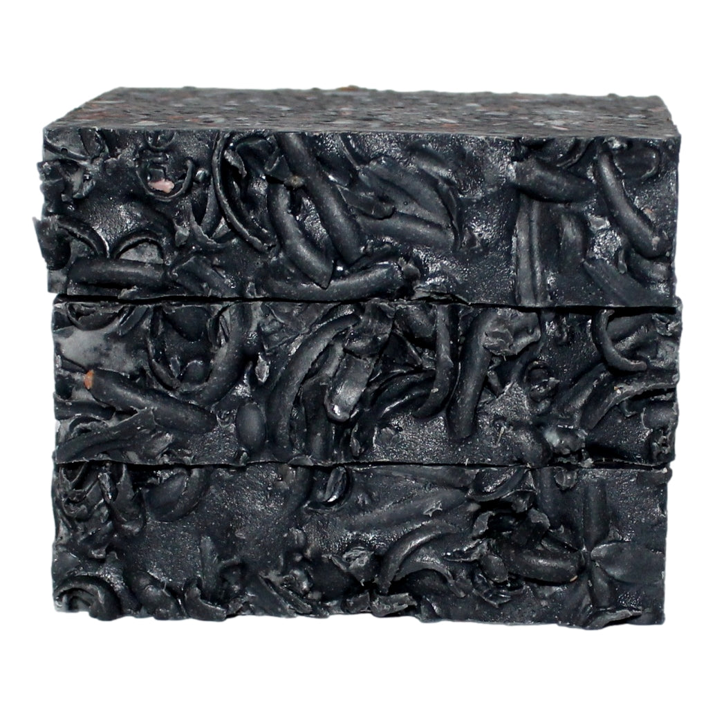 Stack of Wild Nights Soap bars showing cross-section