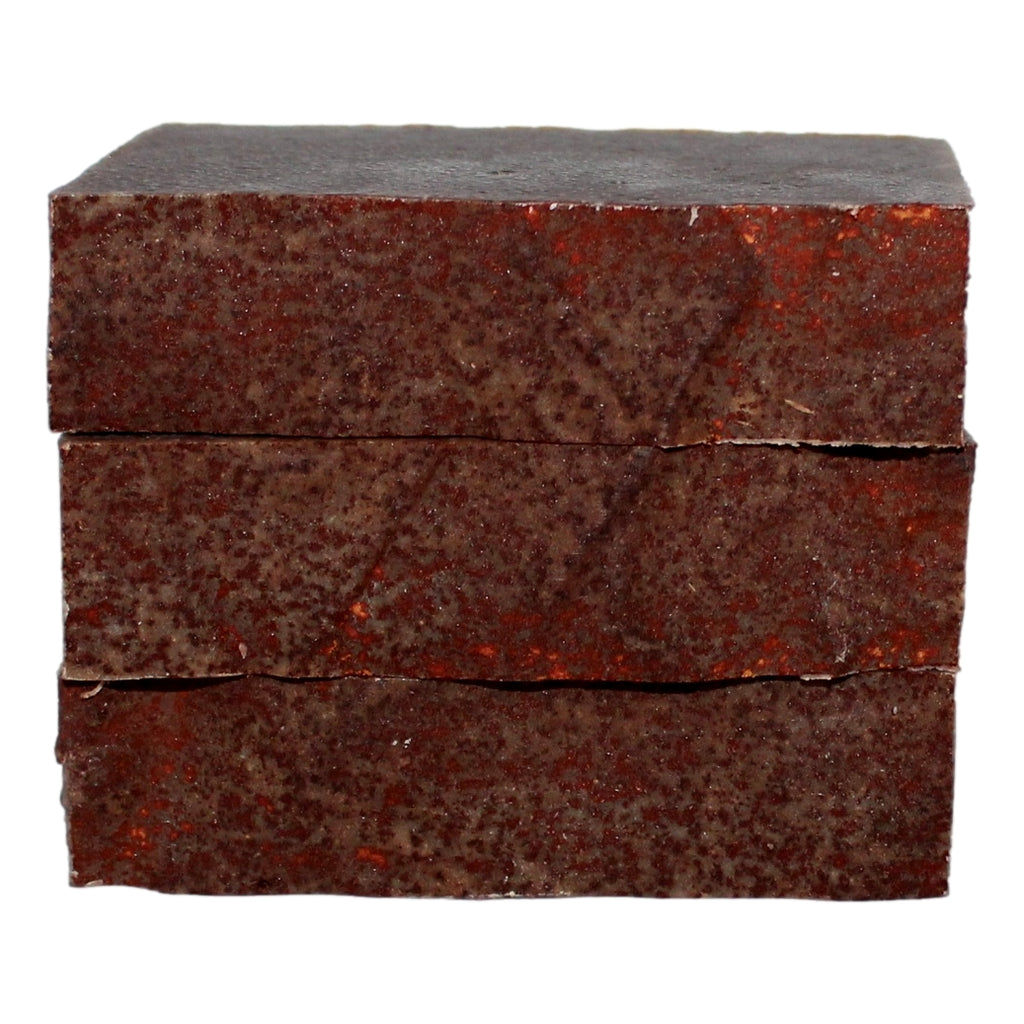 Stack of Sassafras Soap bars showing cross-section