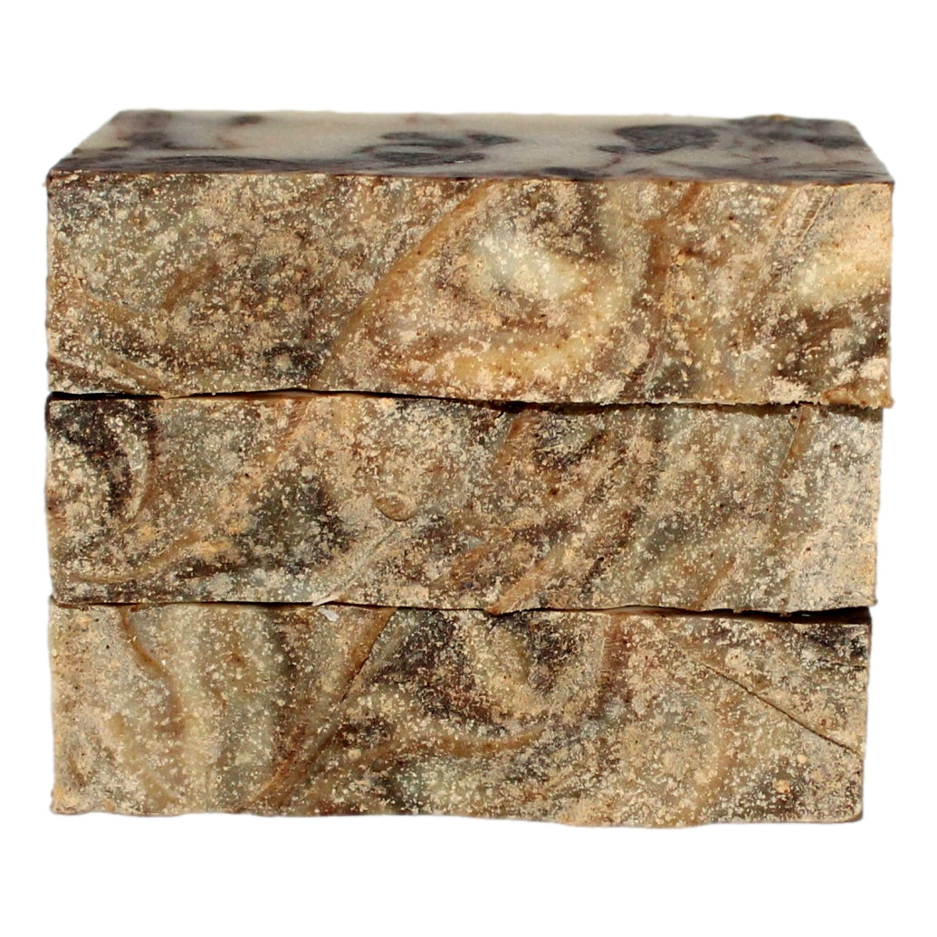 Stack of Yucca Root Shampoo & Body Bar bars showing cross-section