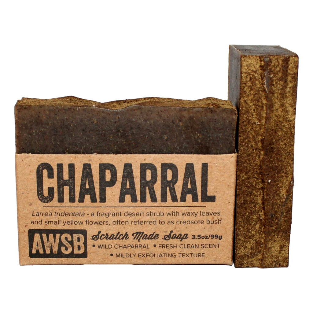 Chaparral Shampoo & Body Bar bar — front view with label