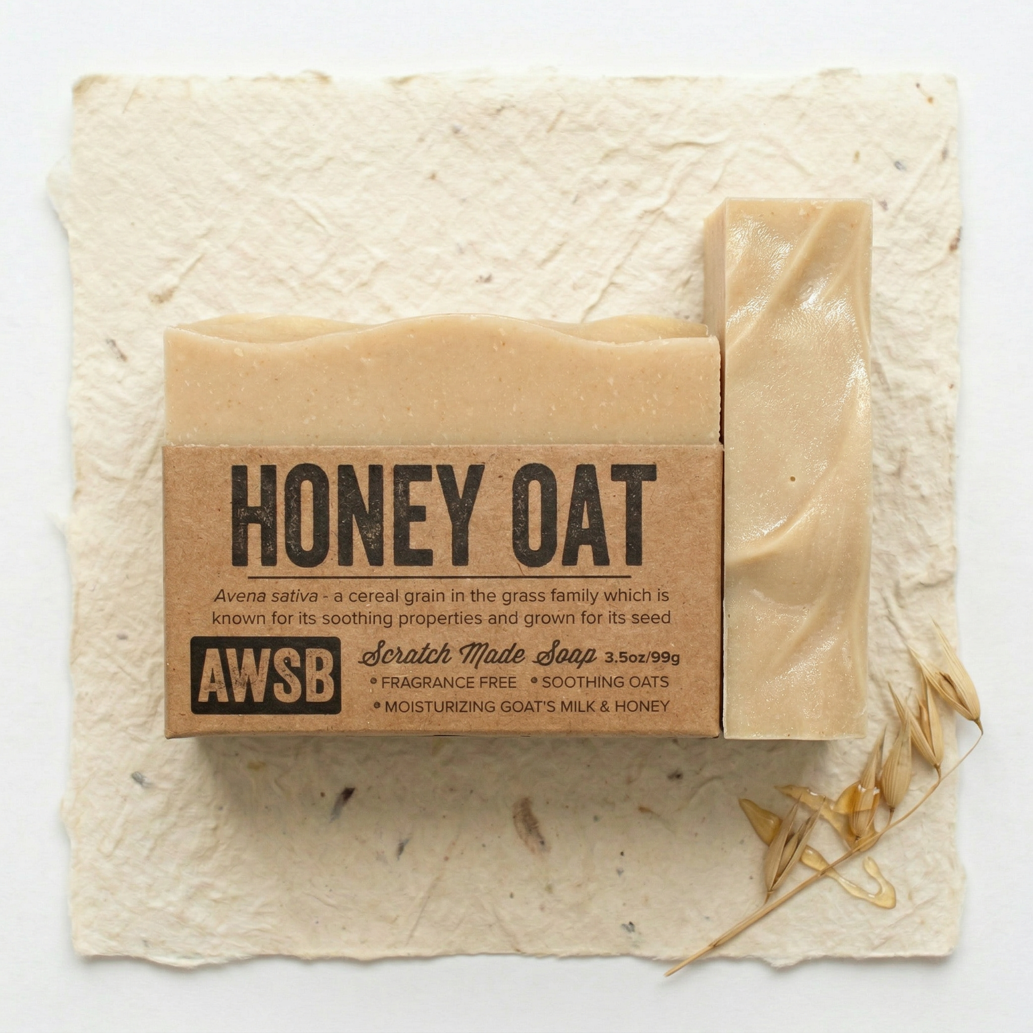 Honey Oat Soap – Fragrance Free