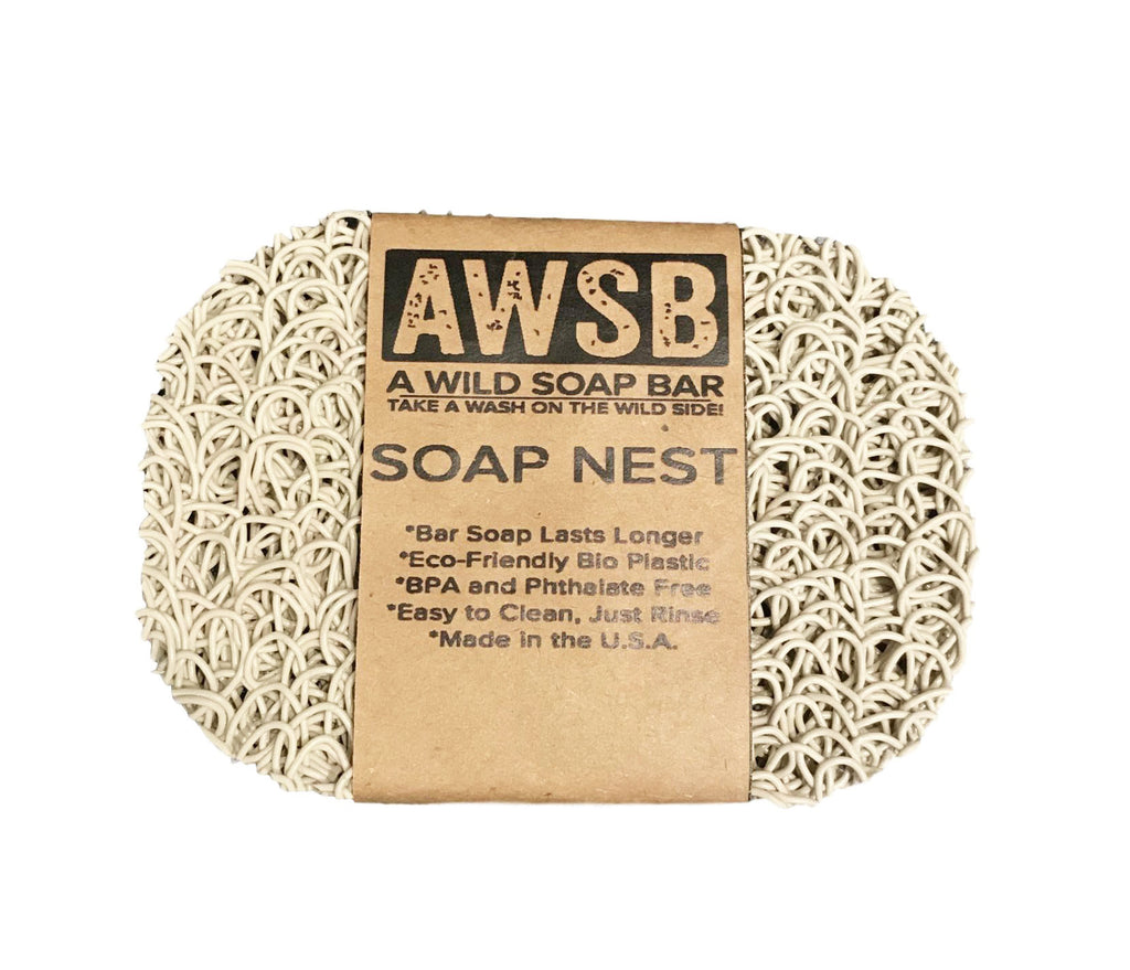 Soap Nest — natural wooden soap dish top view