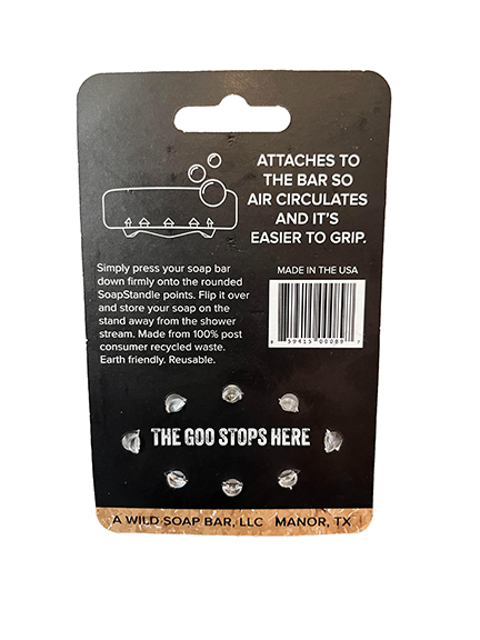SoapStandle — soap holder with bar in use