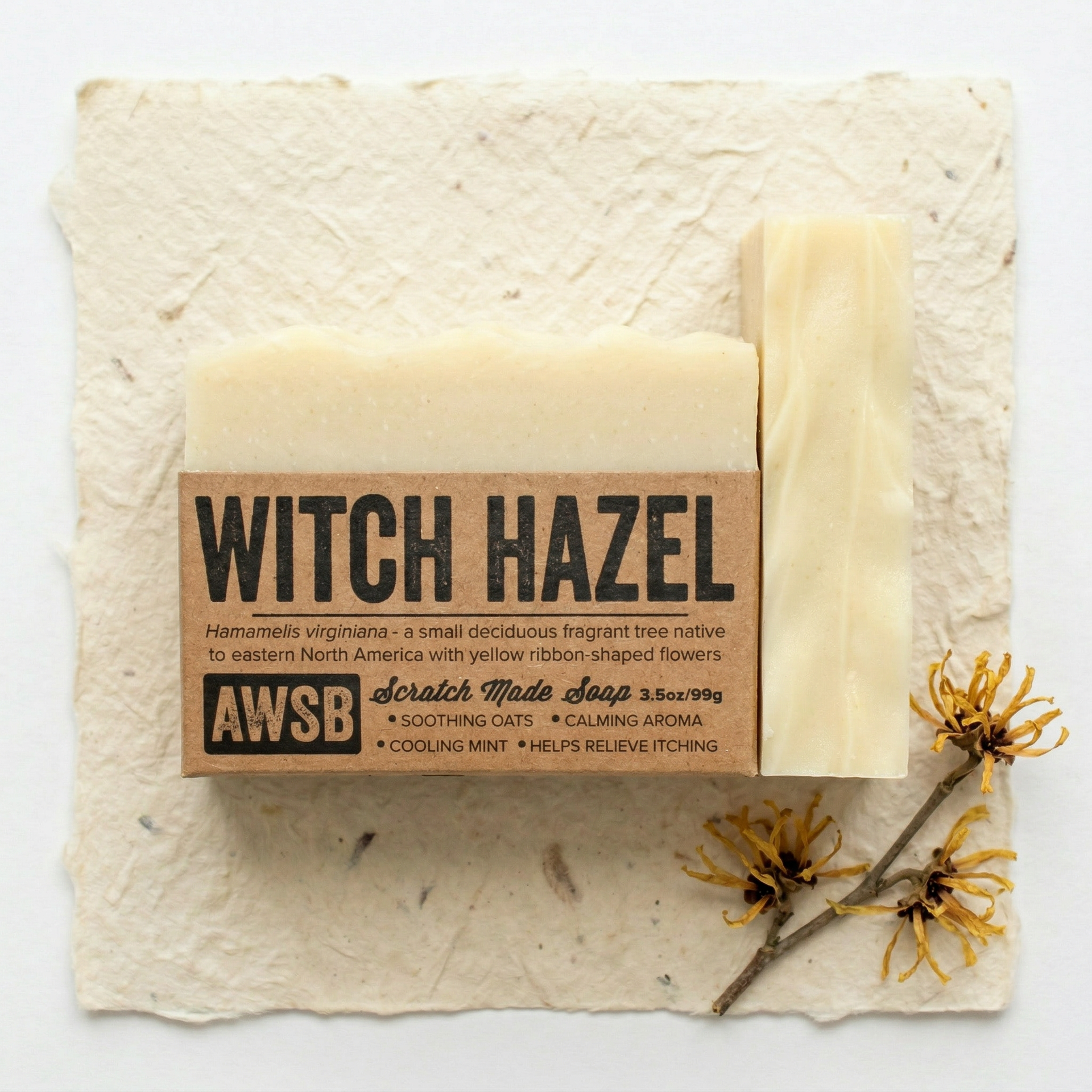 **アンティーク風♡SAVON‪ꔛ‬パウダーBOX** Witch Hazel Soap | A Wild Soap Bar